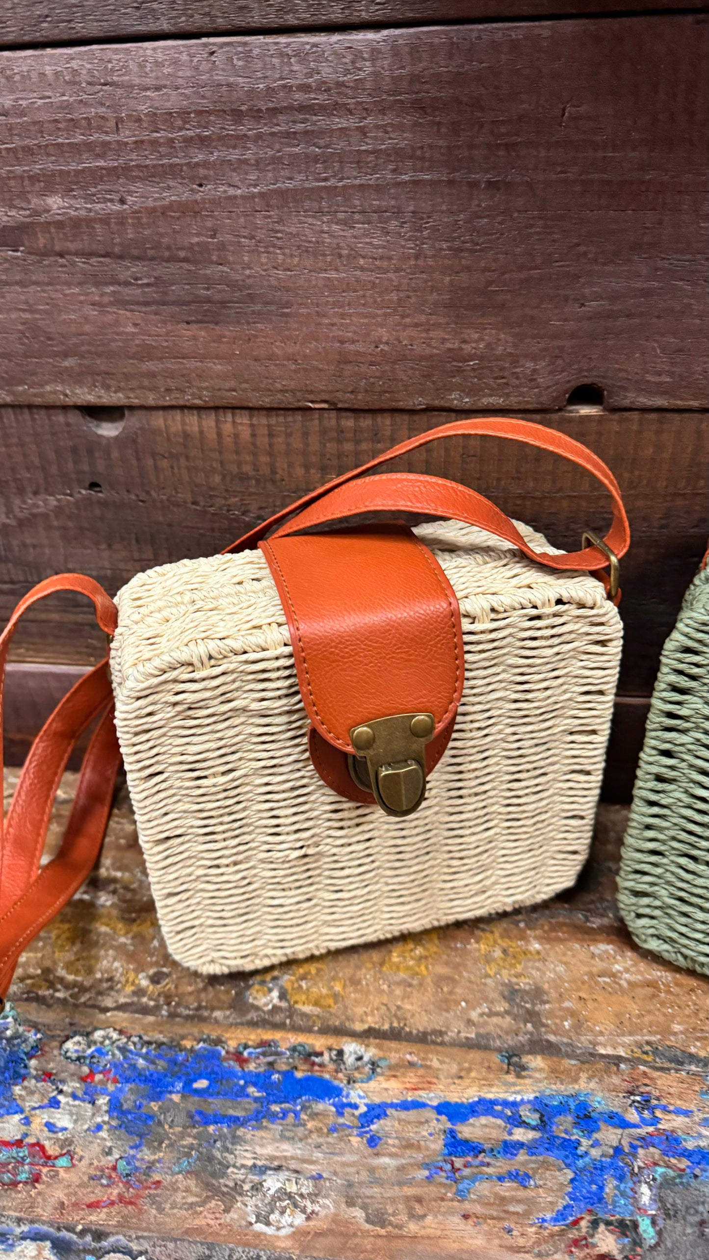 Bauletto in rafia