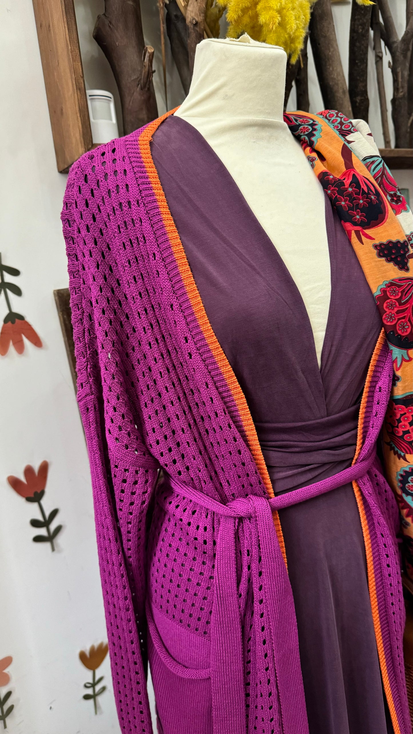Cardigan traforato
