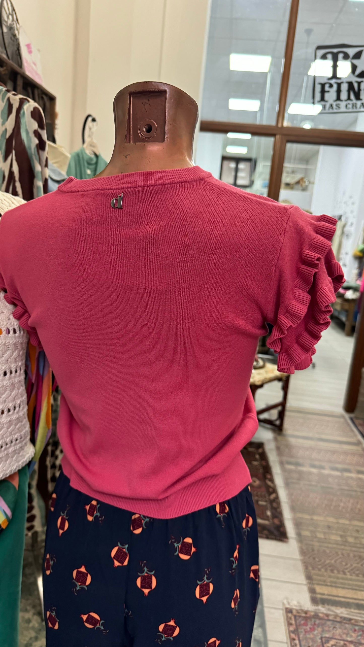 Maglia con rouge 100% viscosa