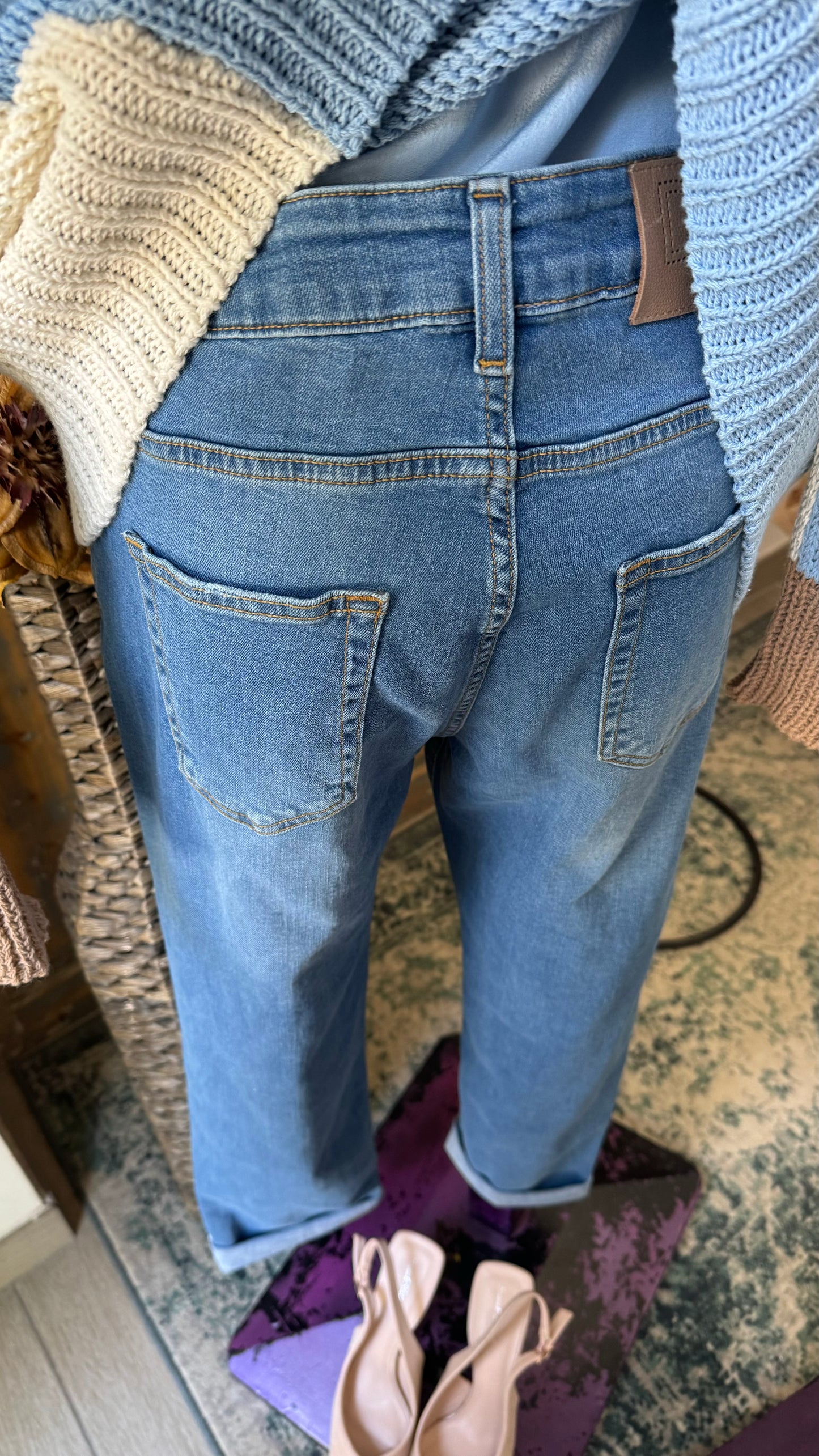 Jeans borchie