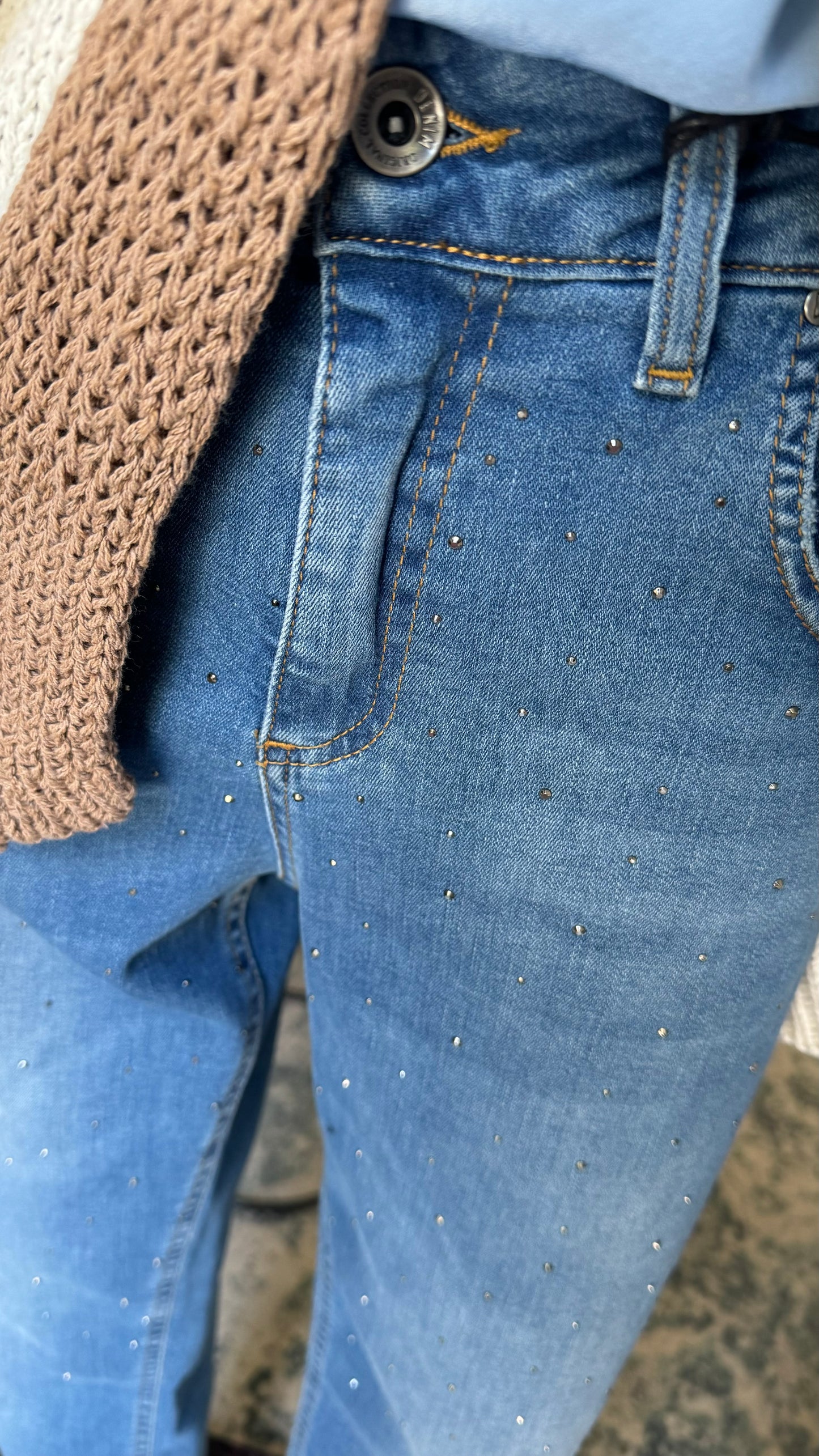 Jeans borchie