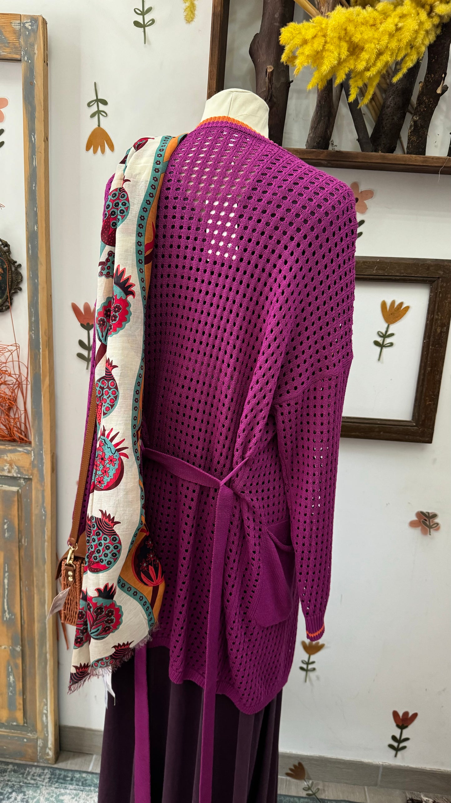 Cardigan traforato