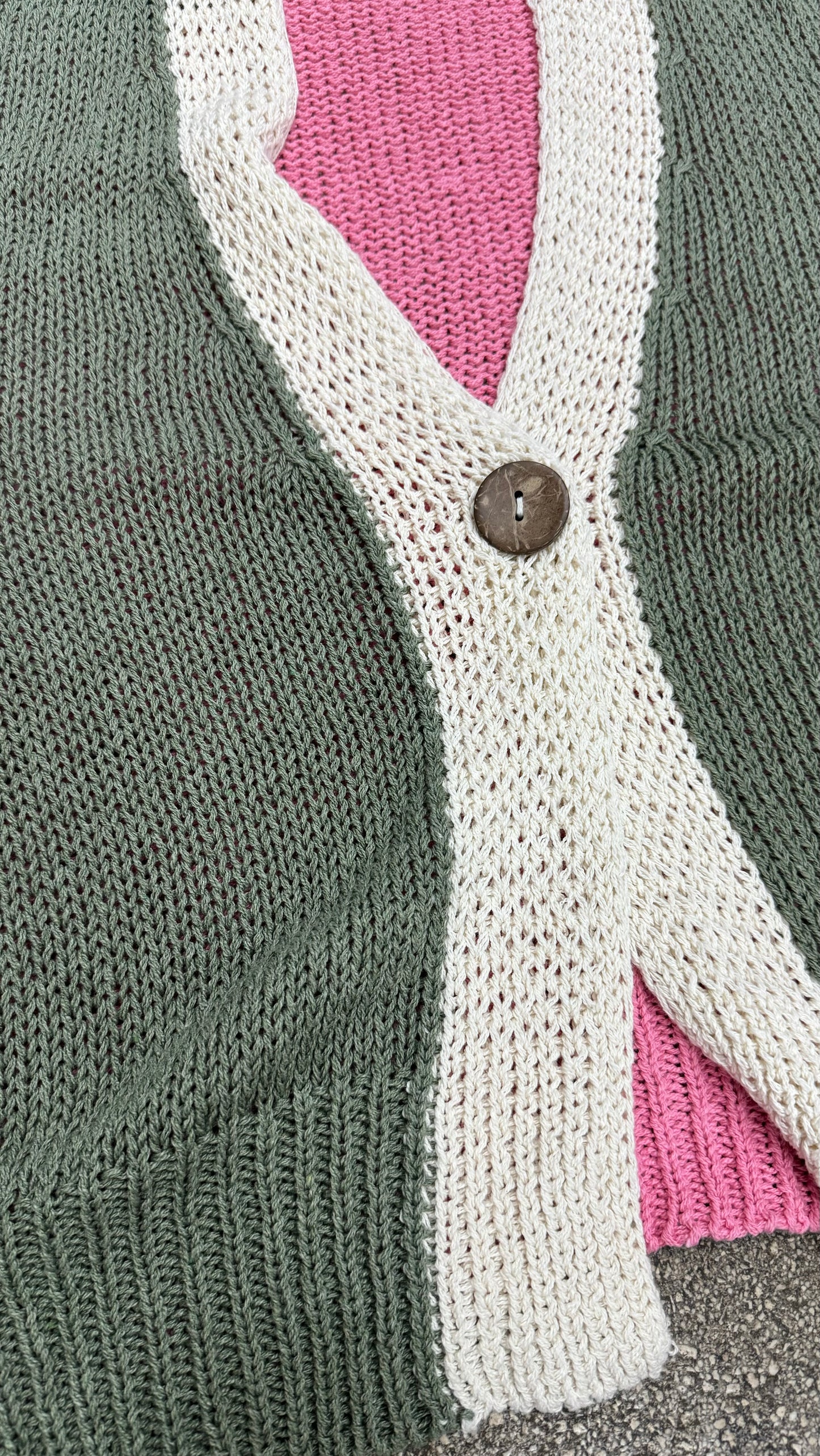 Cardigan tricolor