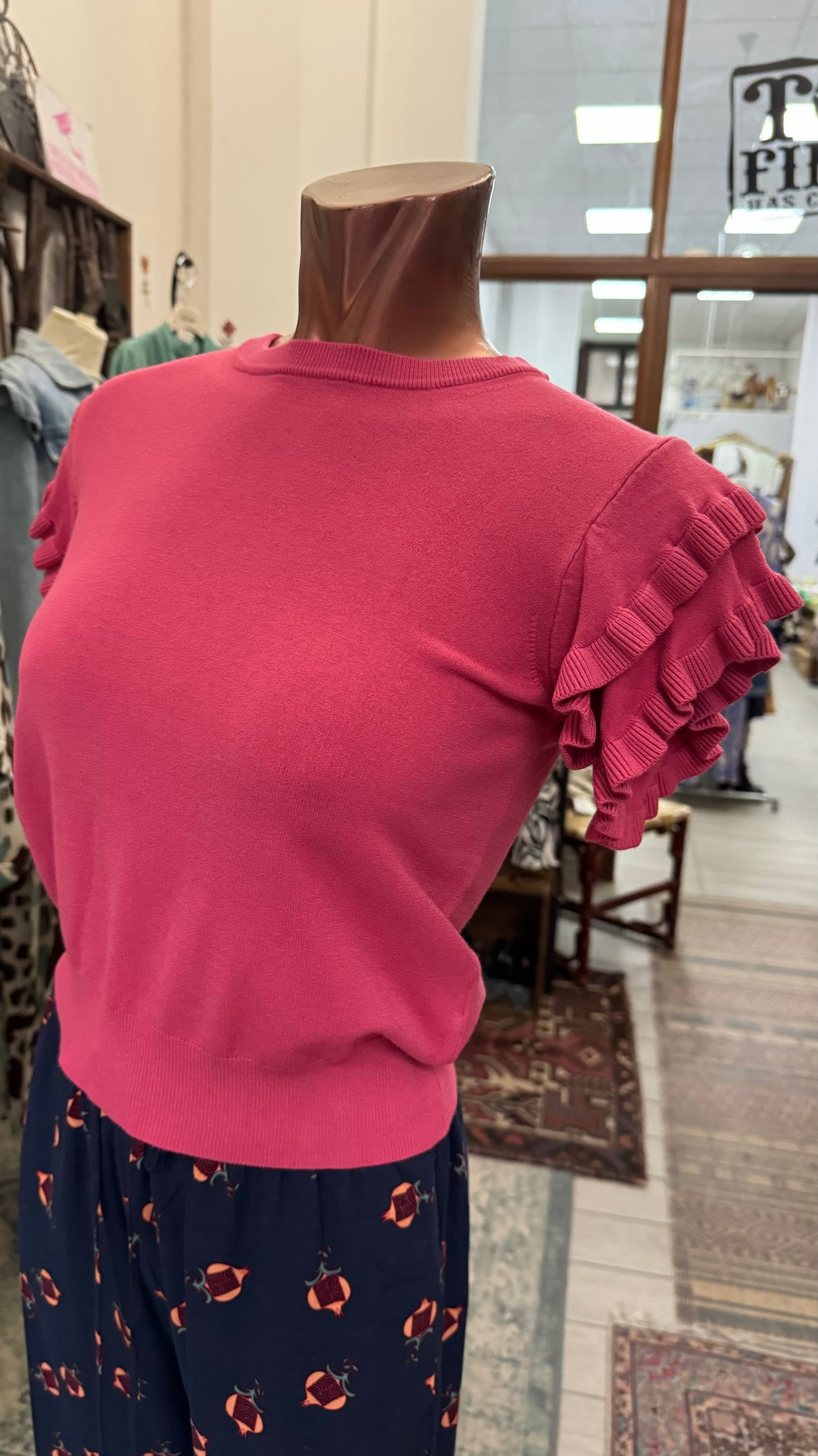 Maglia con rouge 100% viscosa