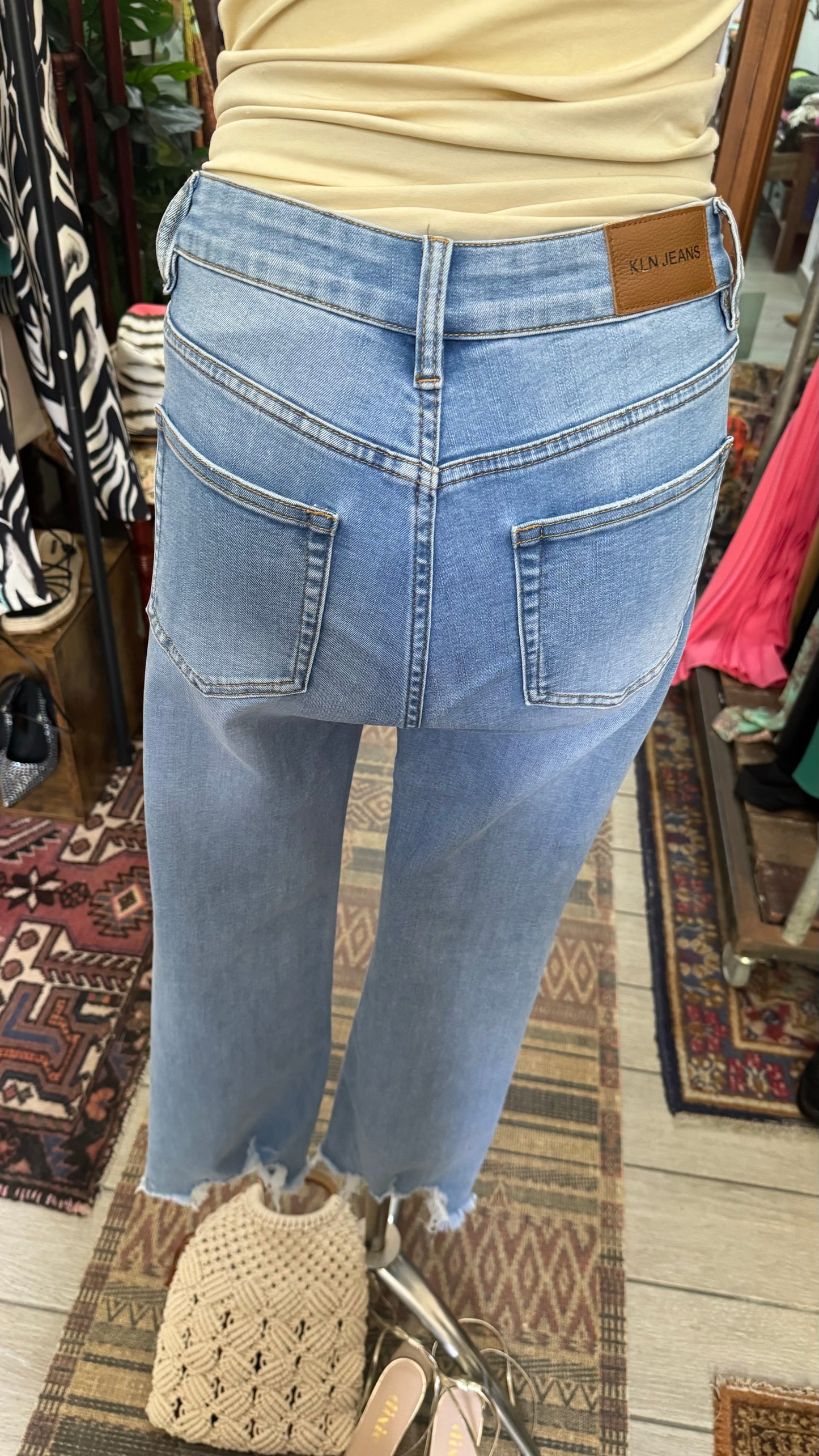 Jeans sfrangiato