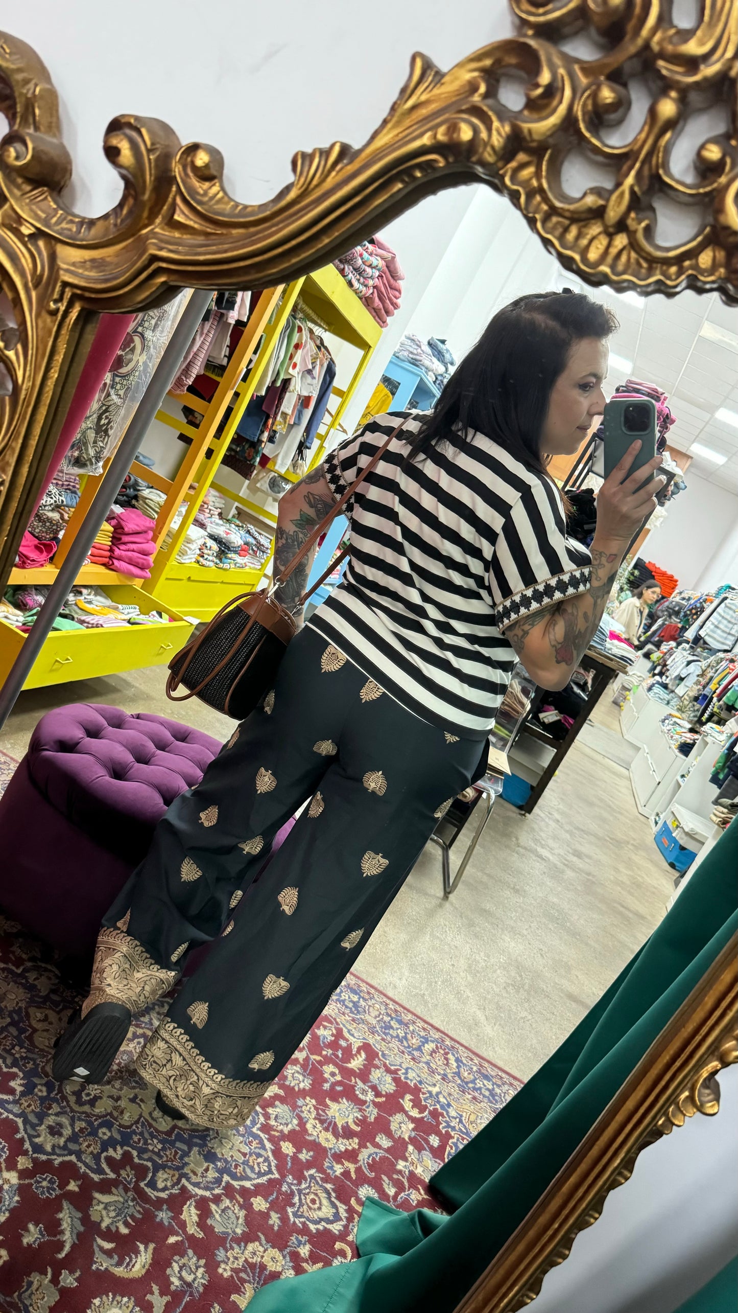 Pantalone ricamo
