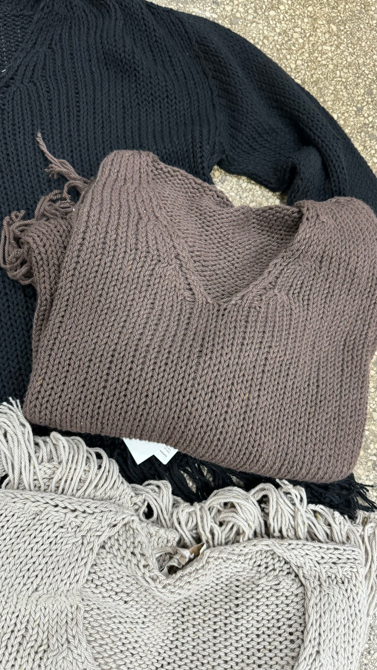 Pullover frange