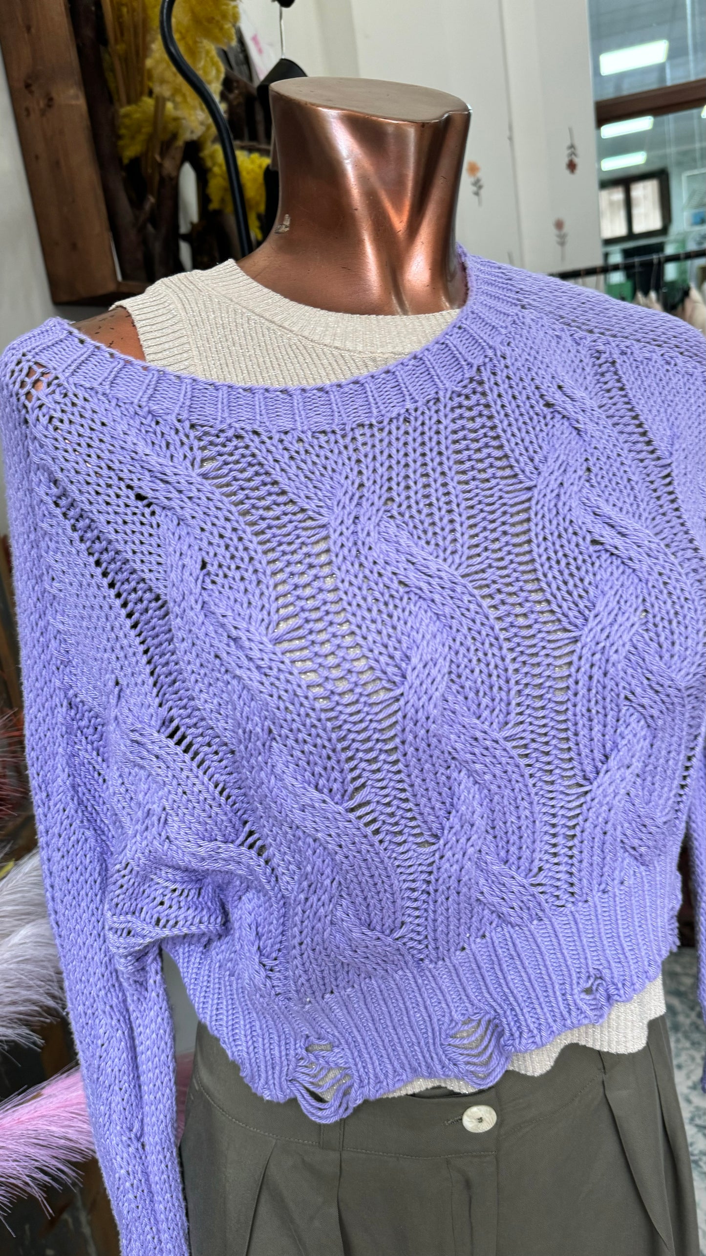 Pullover trecce