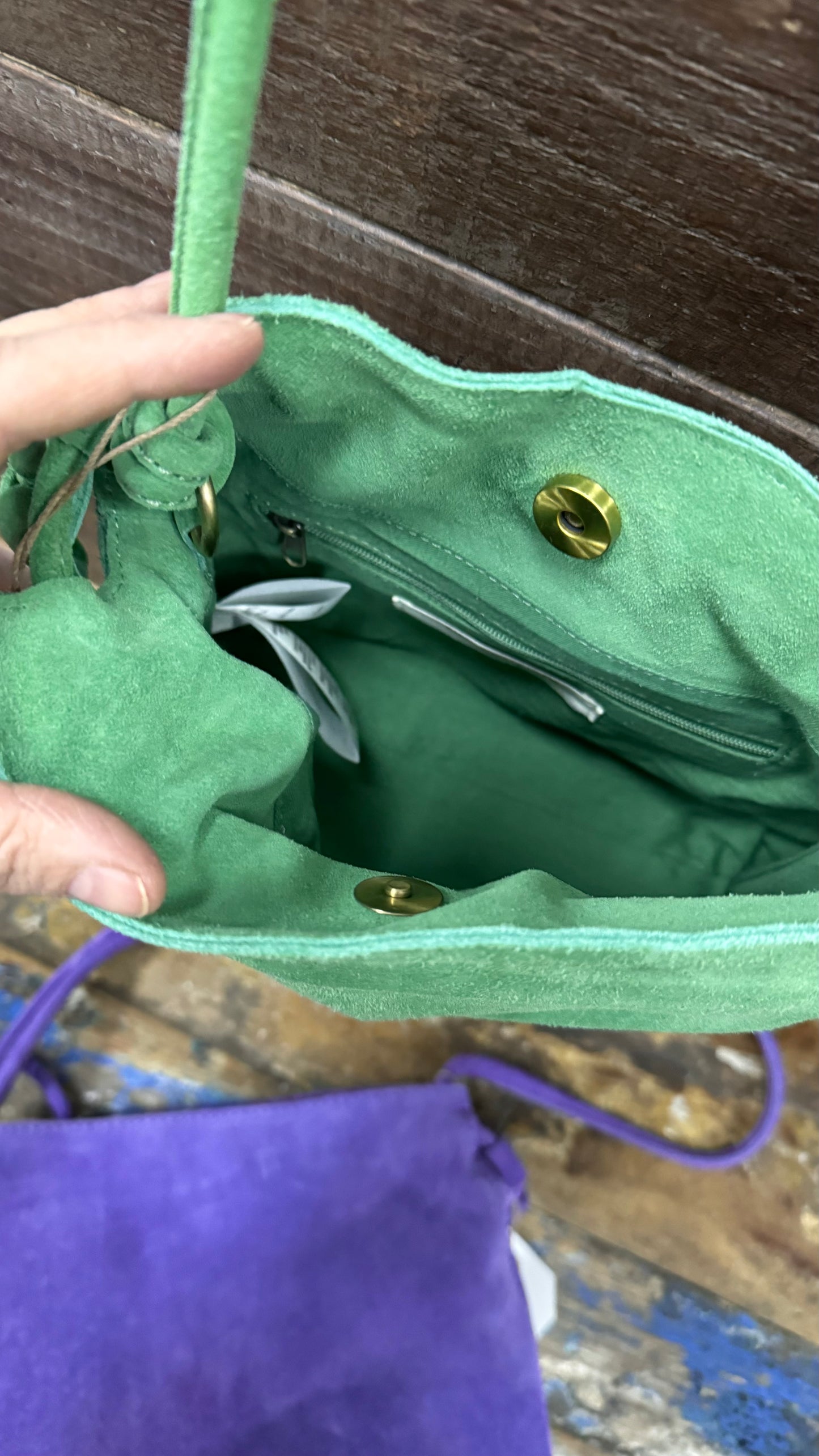 Borsa camoscio