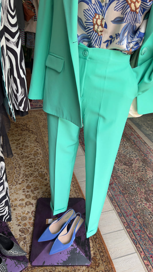 Pantalone verde acqua