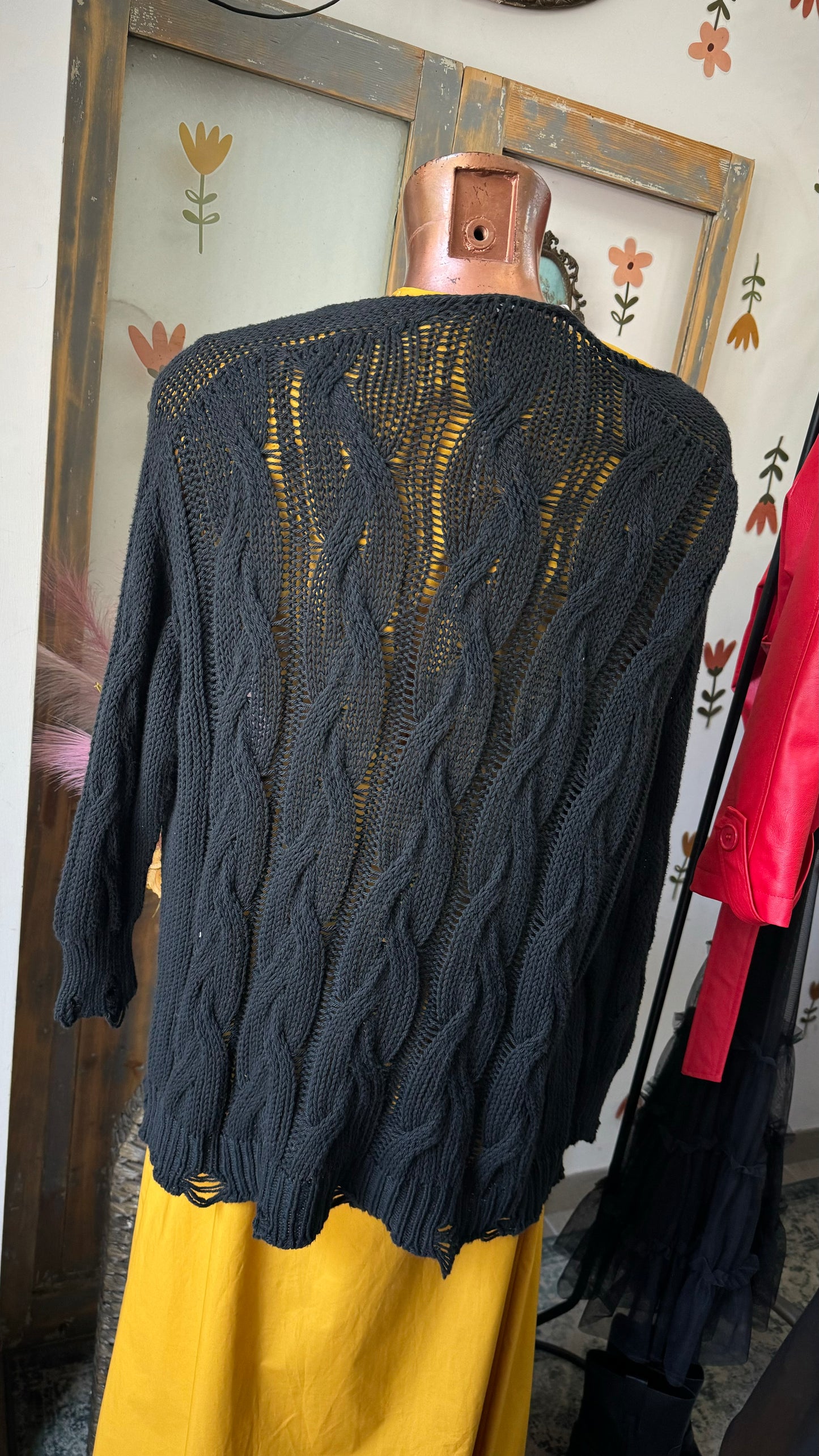 Cardigan trecce