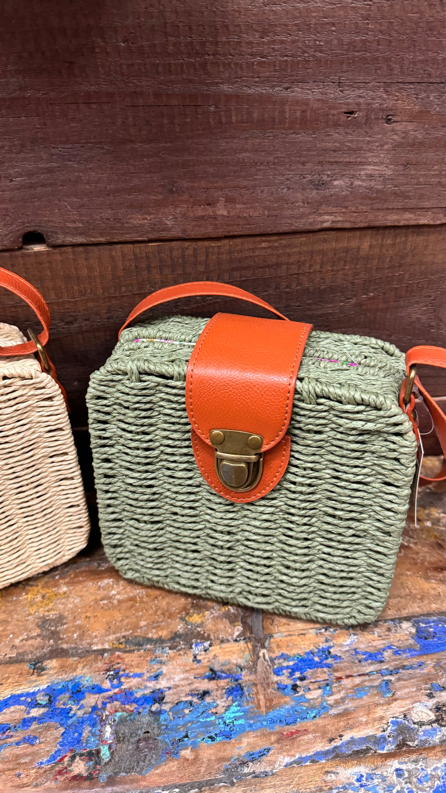 Bauletto in rafia