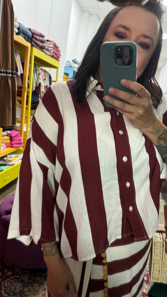 Camicia a righe
