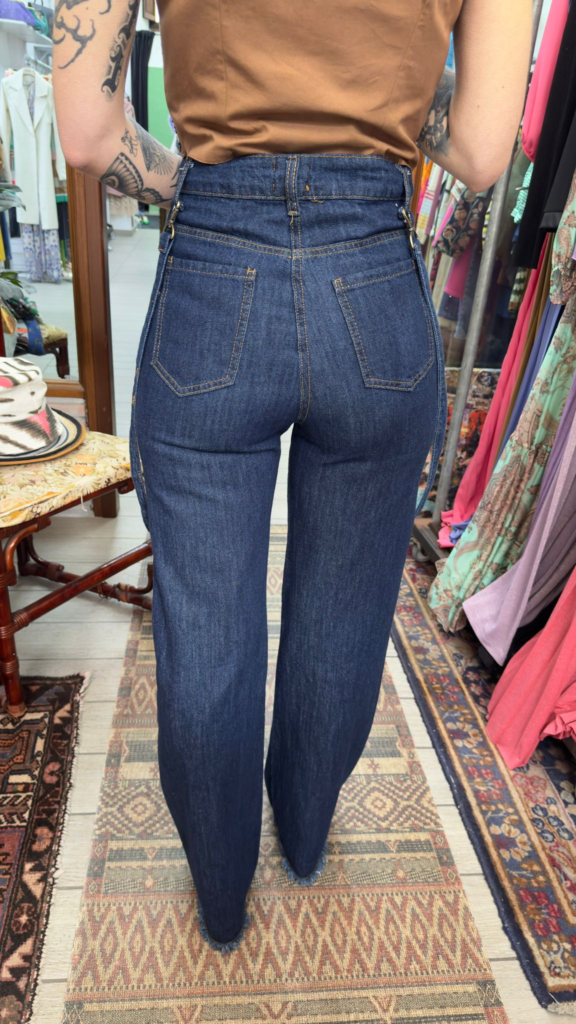Jeans bretelle