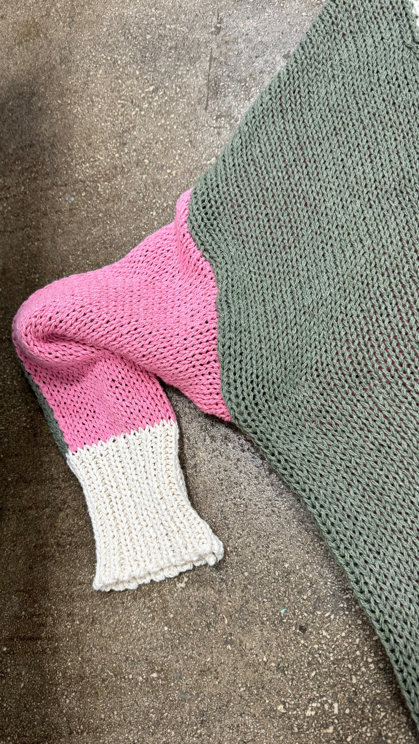 Cardigan tricolor