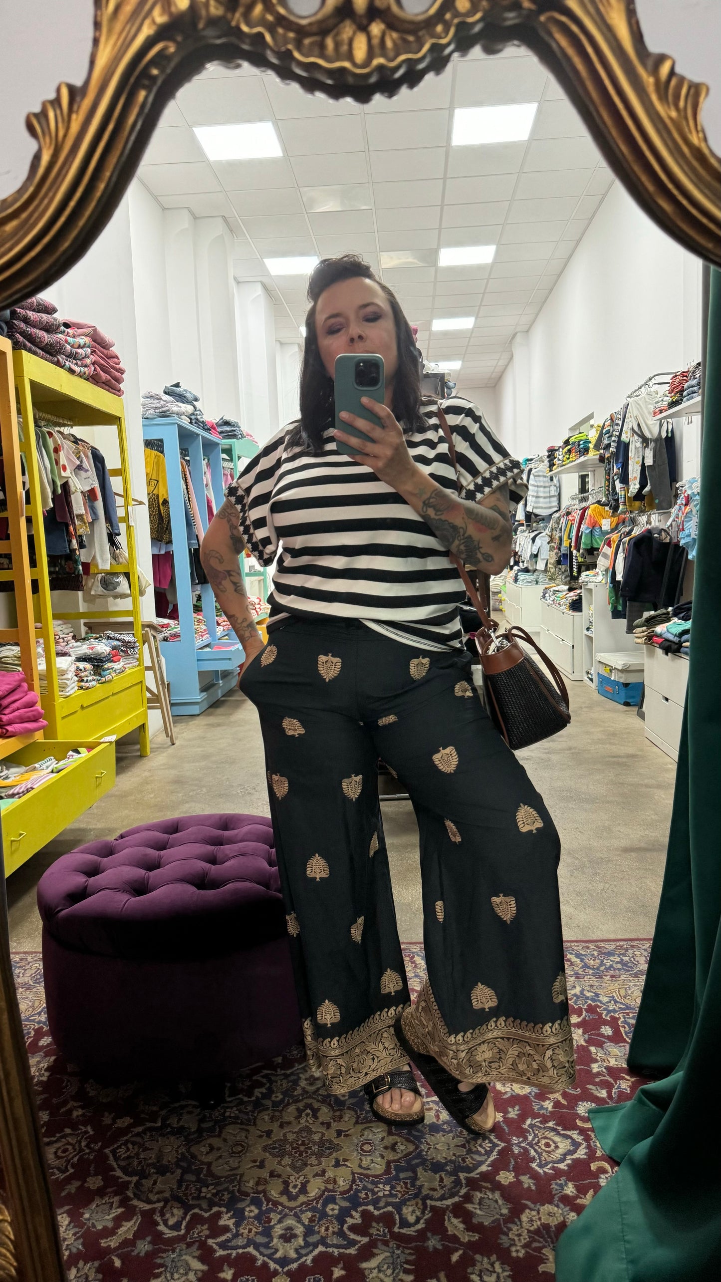 Pantalone ricamo