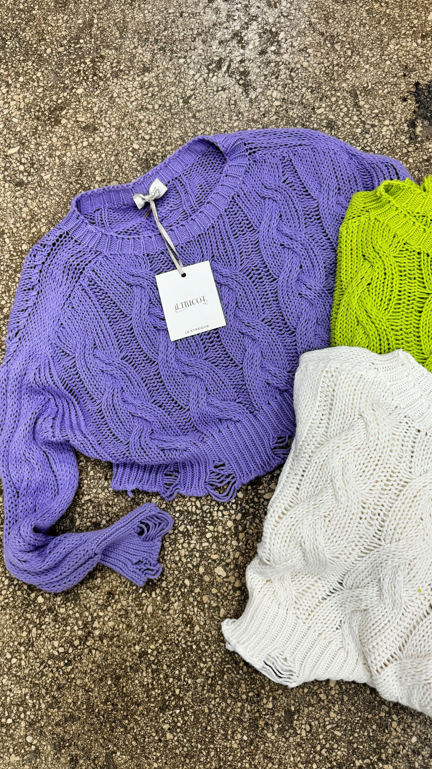Pullover trecce