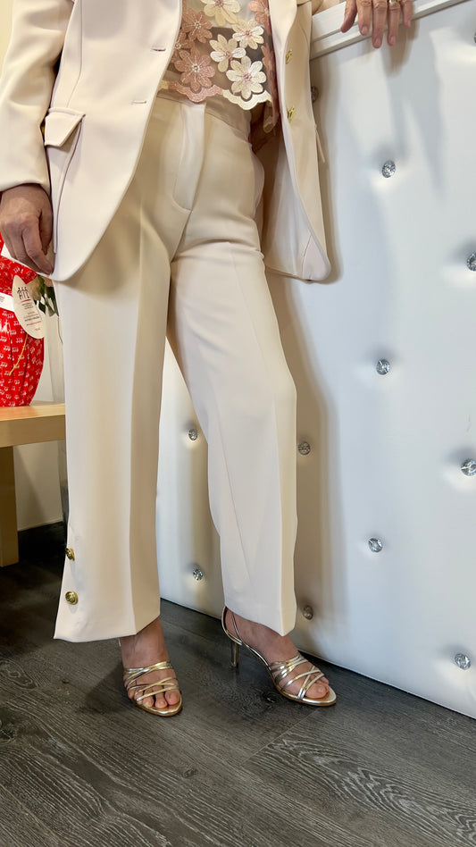 Pantalone bottoni oro