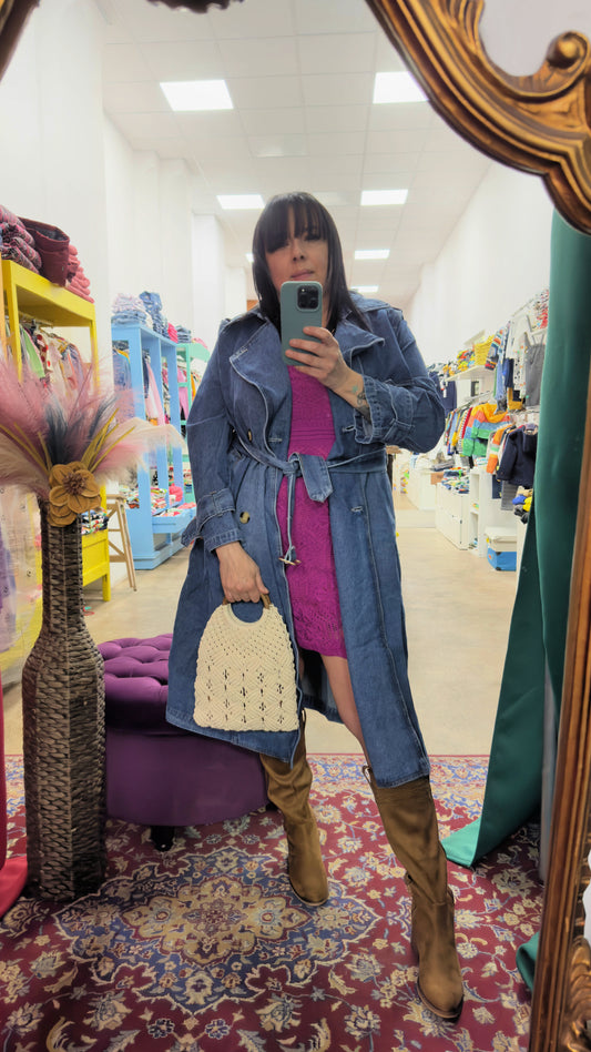 Trench in denim